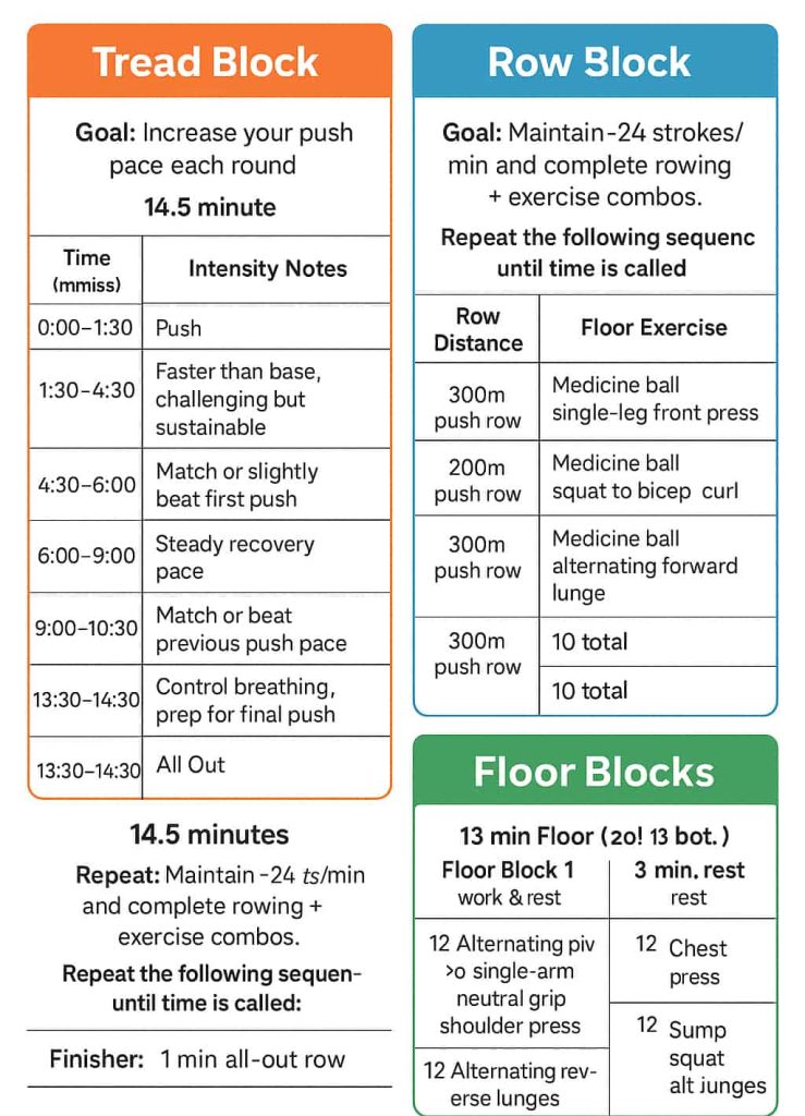 Orangetheory PSL Workout Template