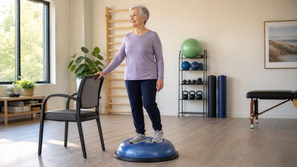 9 Best BOSU Ball Exercises for Seniors to Build Balance