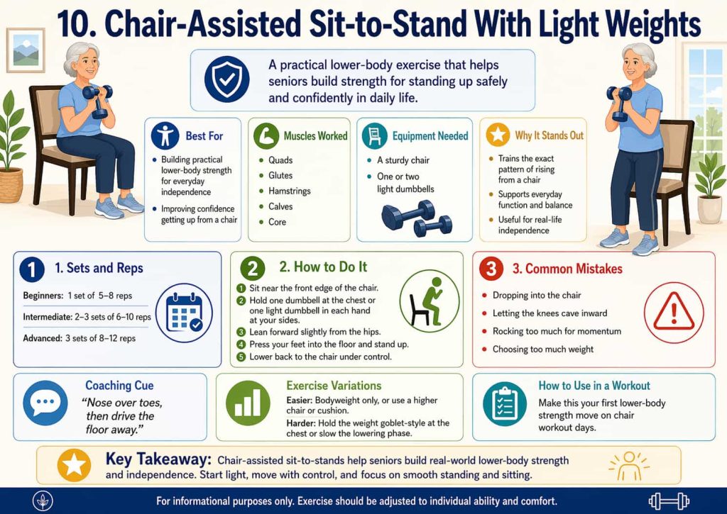 Chair-Assisted Sit-to-Stand With Light Weights