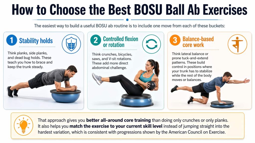 How to Choose the Best BOSU Ball Ab Exercises