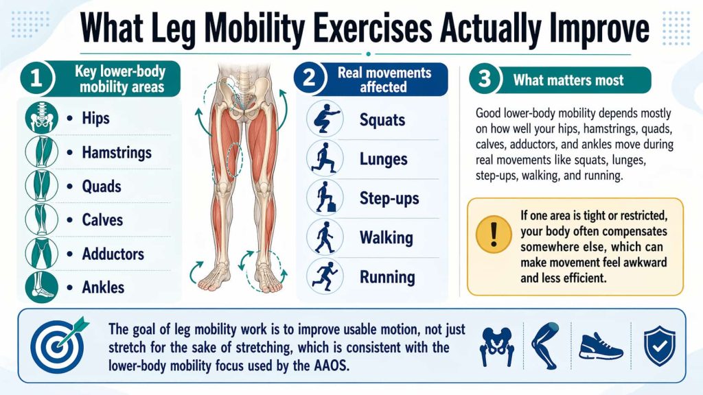 What leg mobility exercises actually improve