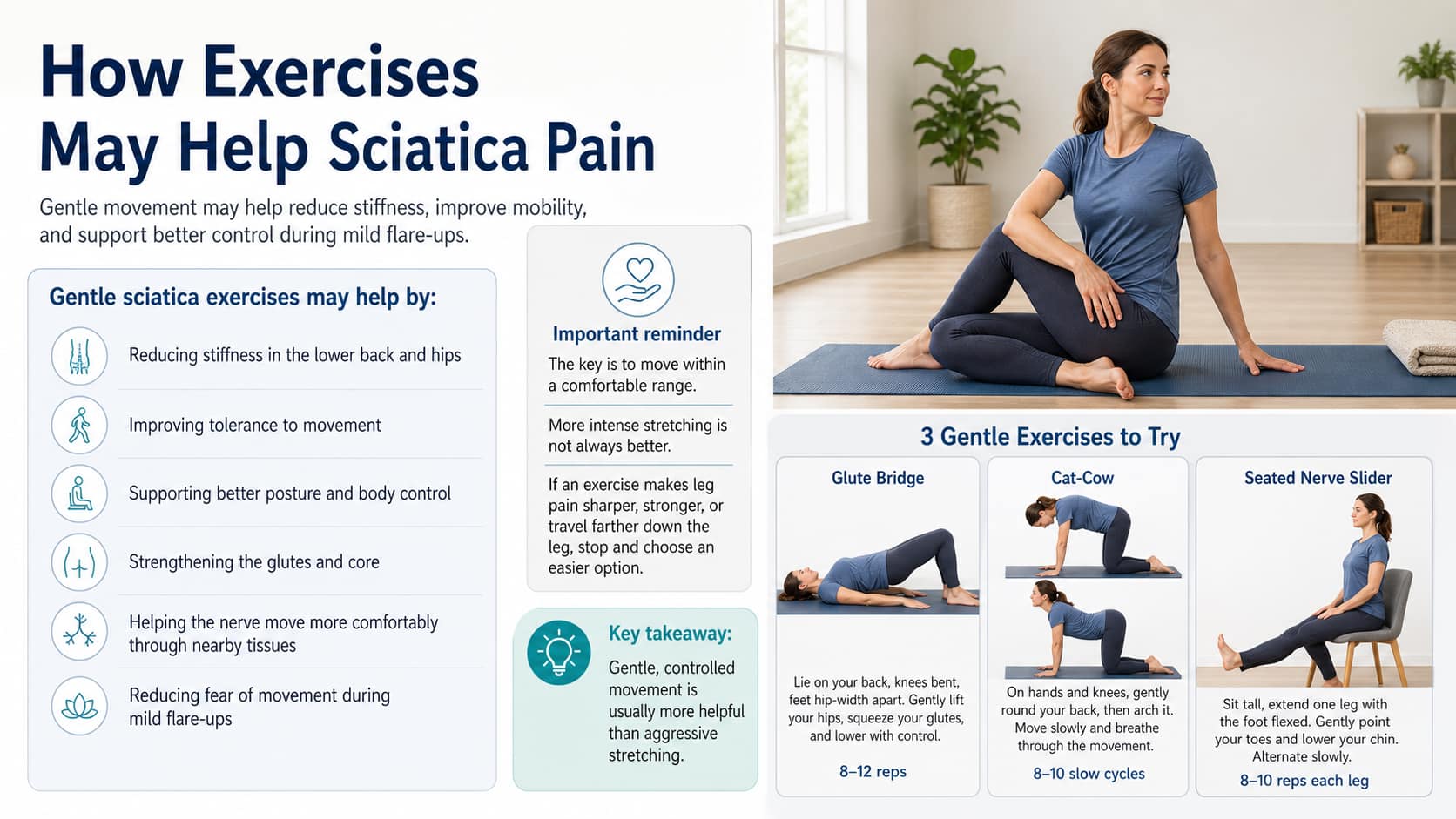 8 Best Sciatica Exercises to Relieve Pain and Improve Mobility