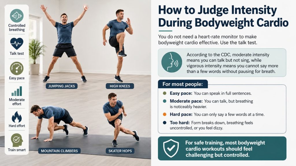How to Judge Intensity During Bodyweight Cardio