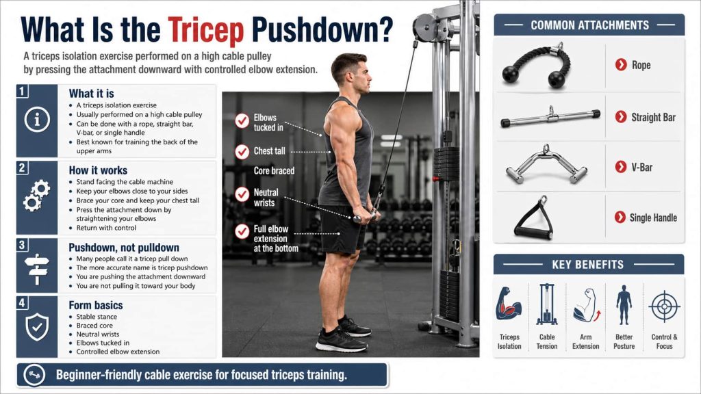 What Is the Tricep Pushdown?