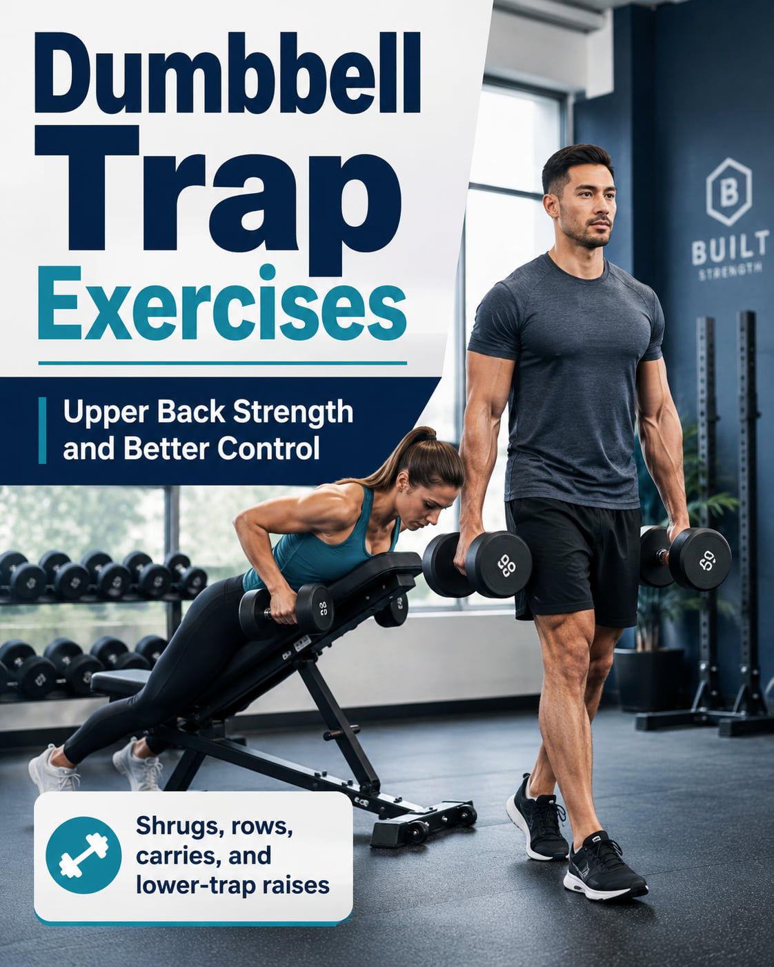 11 Best Dumbbell Trap Exercises for Upper, Mid, and Lower Traps