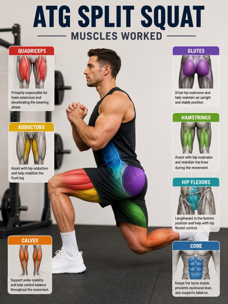 ATG Split Squat Muscles Worked
