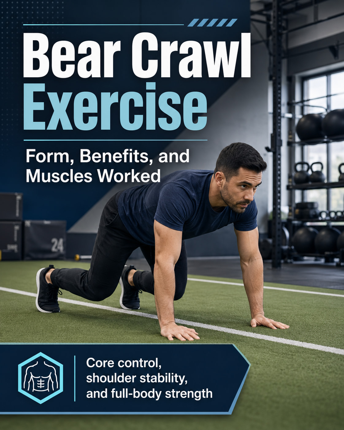 Bear Crawl Exercise Guide: Proper Form, Benefits, Muscles Worked, and Tips