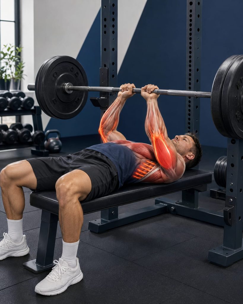 Close Grip Bench Press Muscles Worked