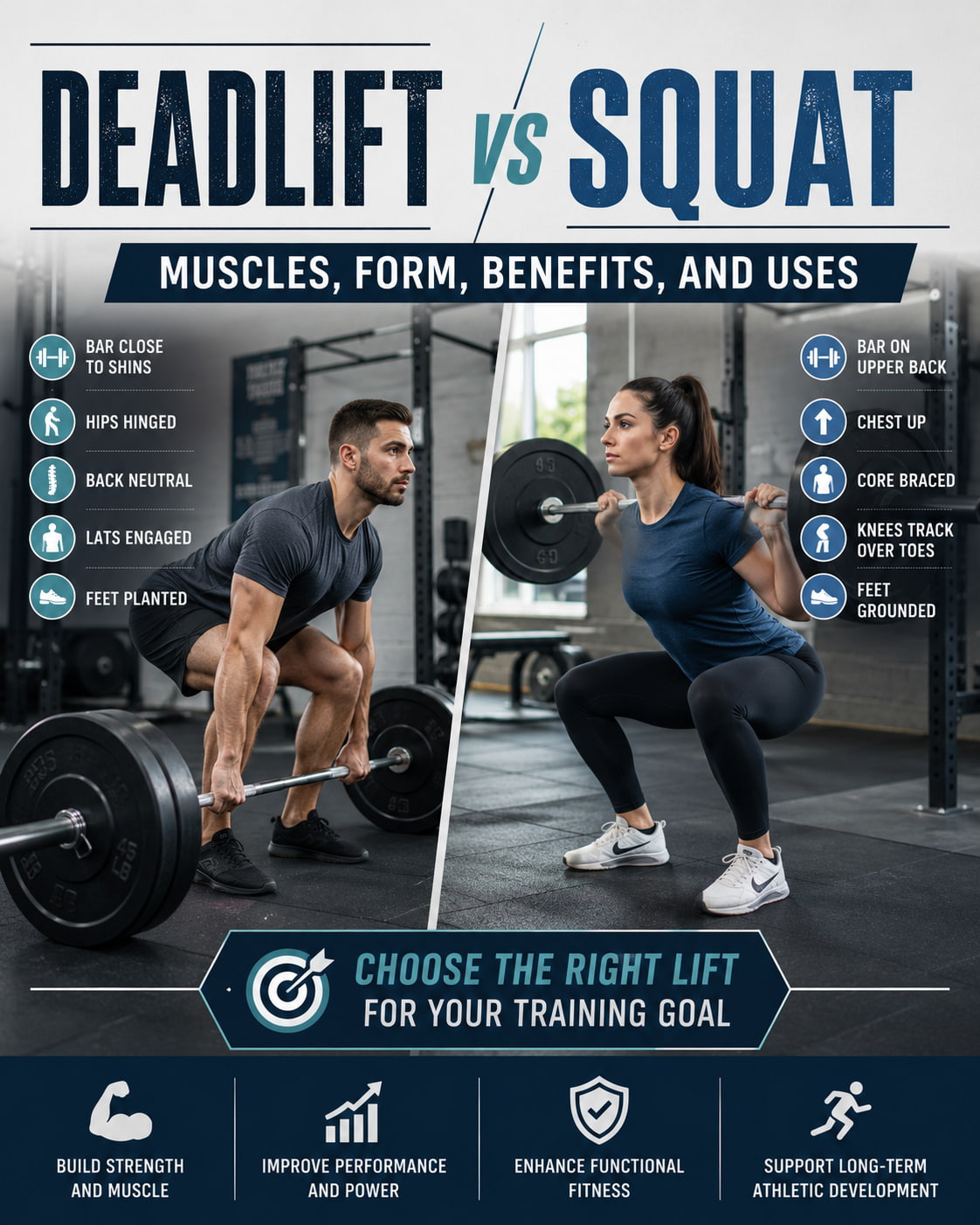 Deadlift vs Squat