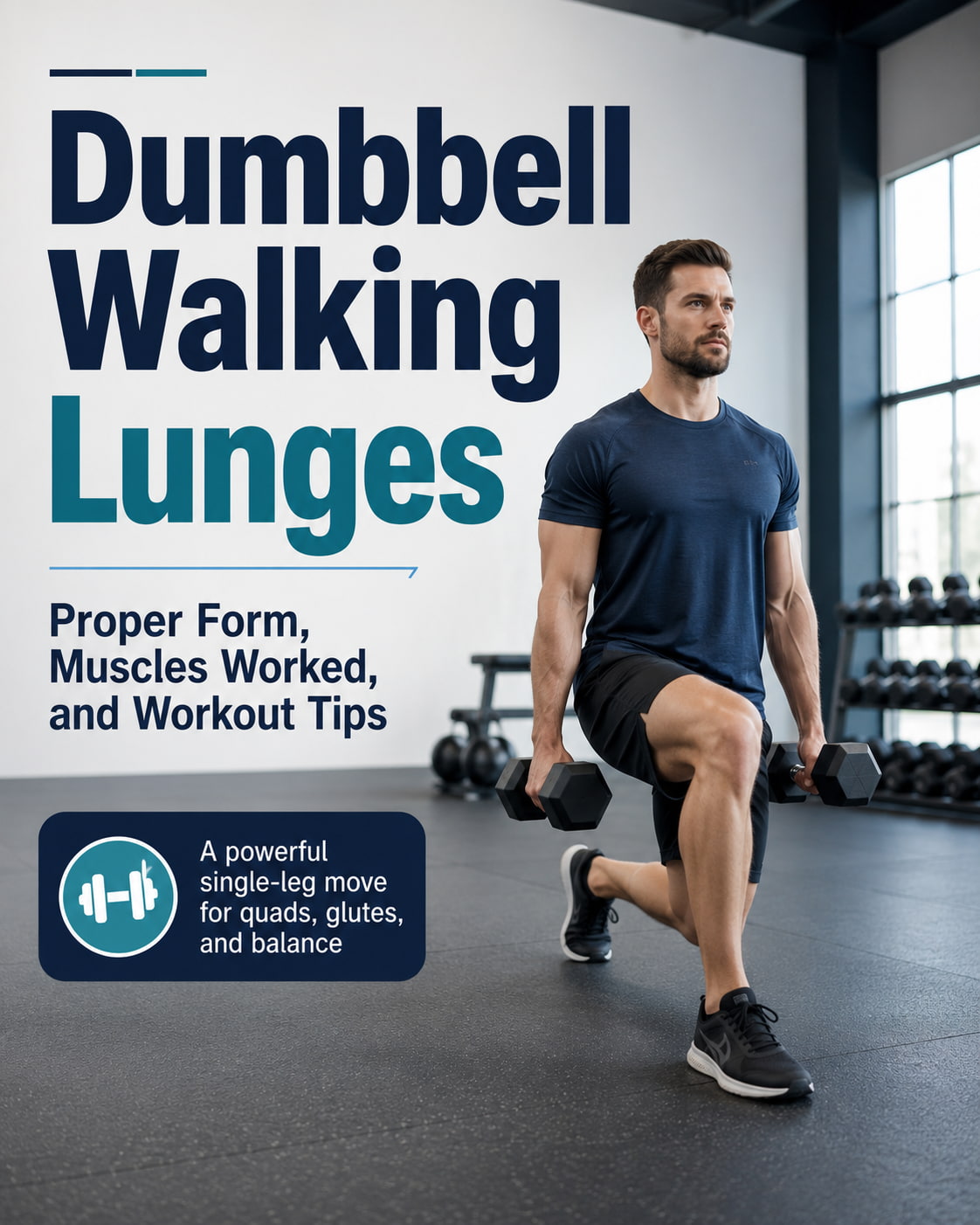 Dumbbell Walking Lunges