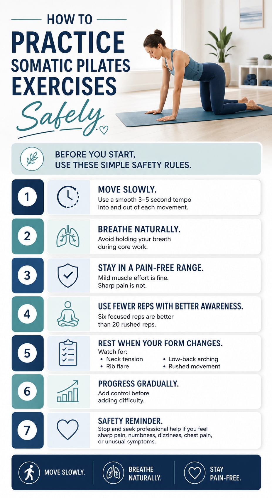 How to Practice Somatic Pilates Exercises Safely
