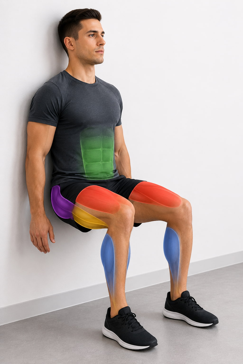Wall Sit Exercise Muscles Worked