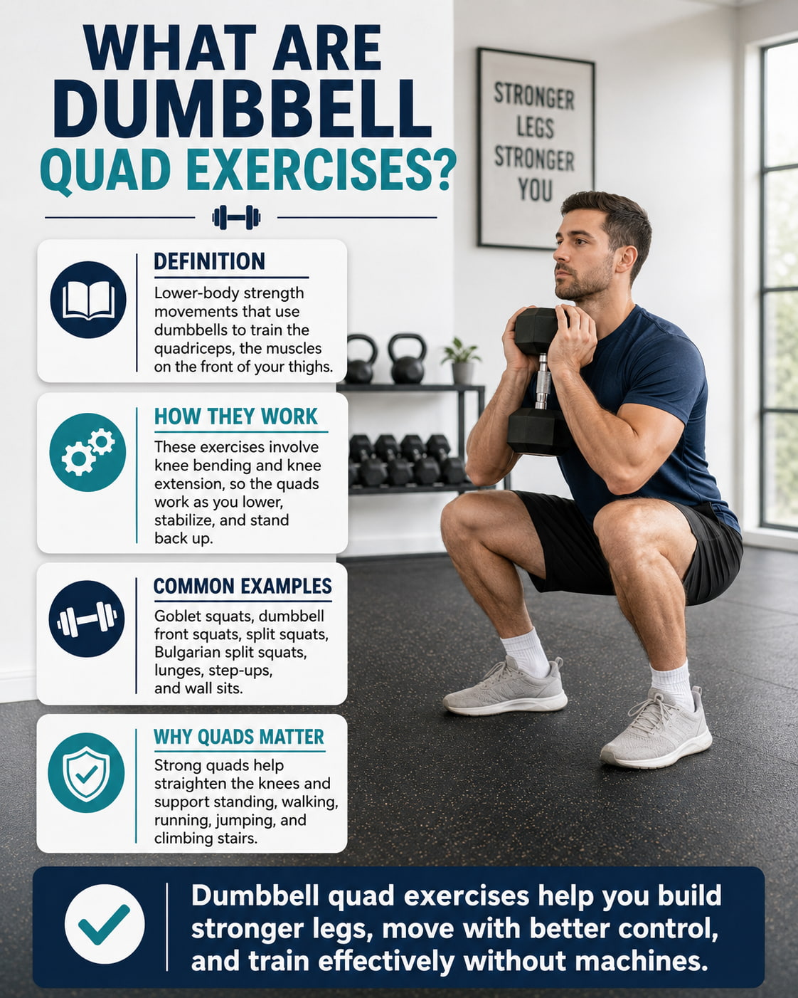 What Are Dumbbell Quad Exercises