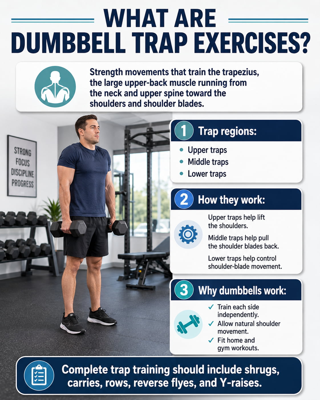 What Are Dumbbell Trap Exercises?
