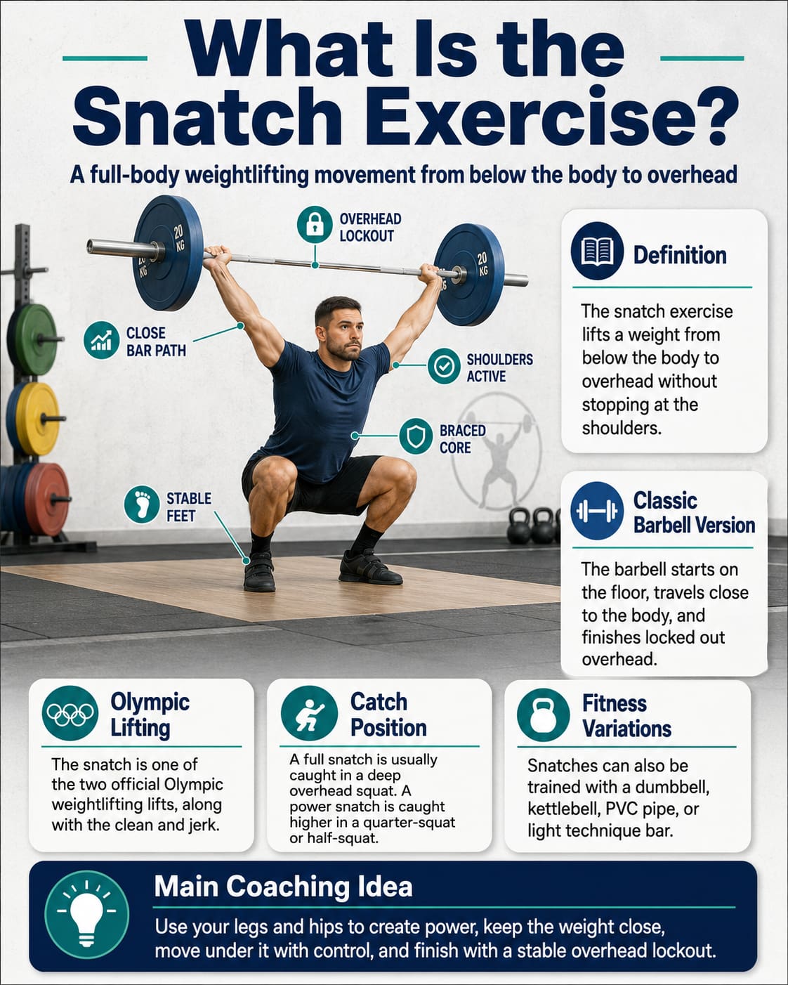 Man Snatche Exercise Snatch Exercise Guide for Full Body Power and Strength