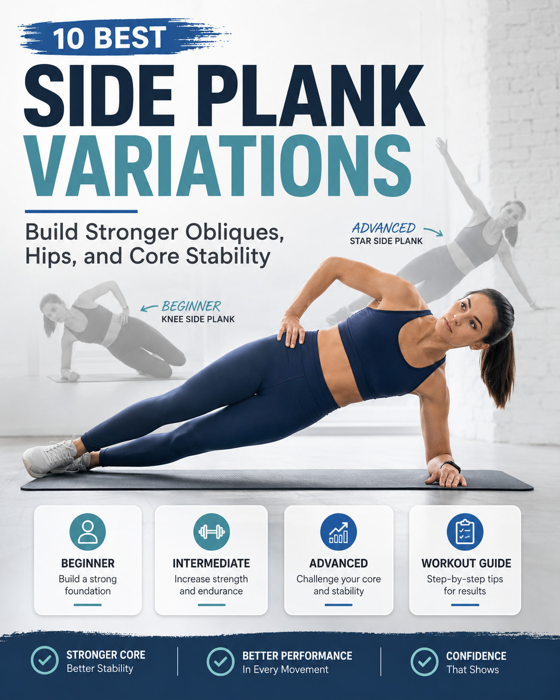 Side Plank Variations From Beginner to Advanced