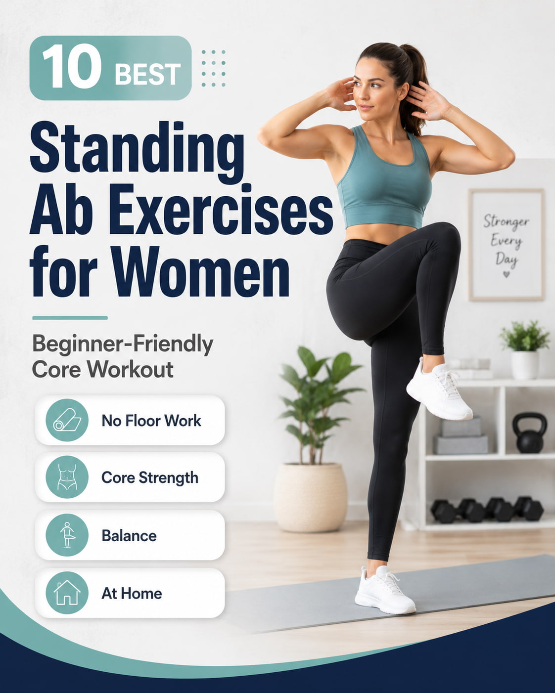 10 Best Standing Ab Exercises for Women Beginners Can Do