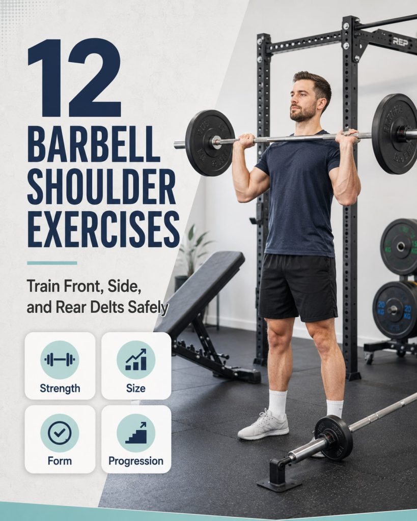 12 Best Barbell Exercises for Shoulders to Build Strong Delts