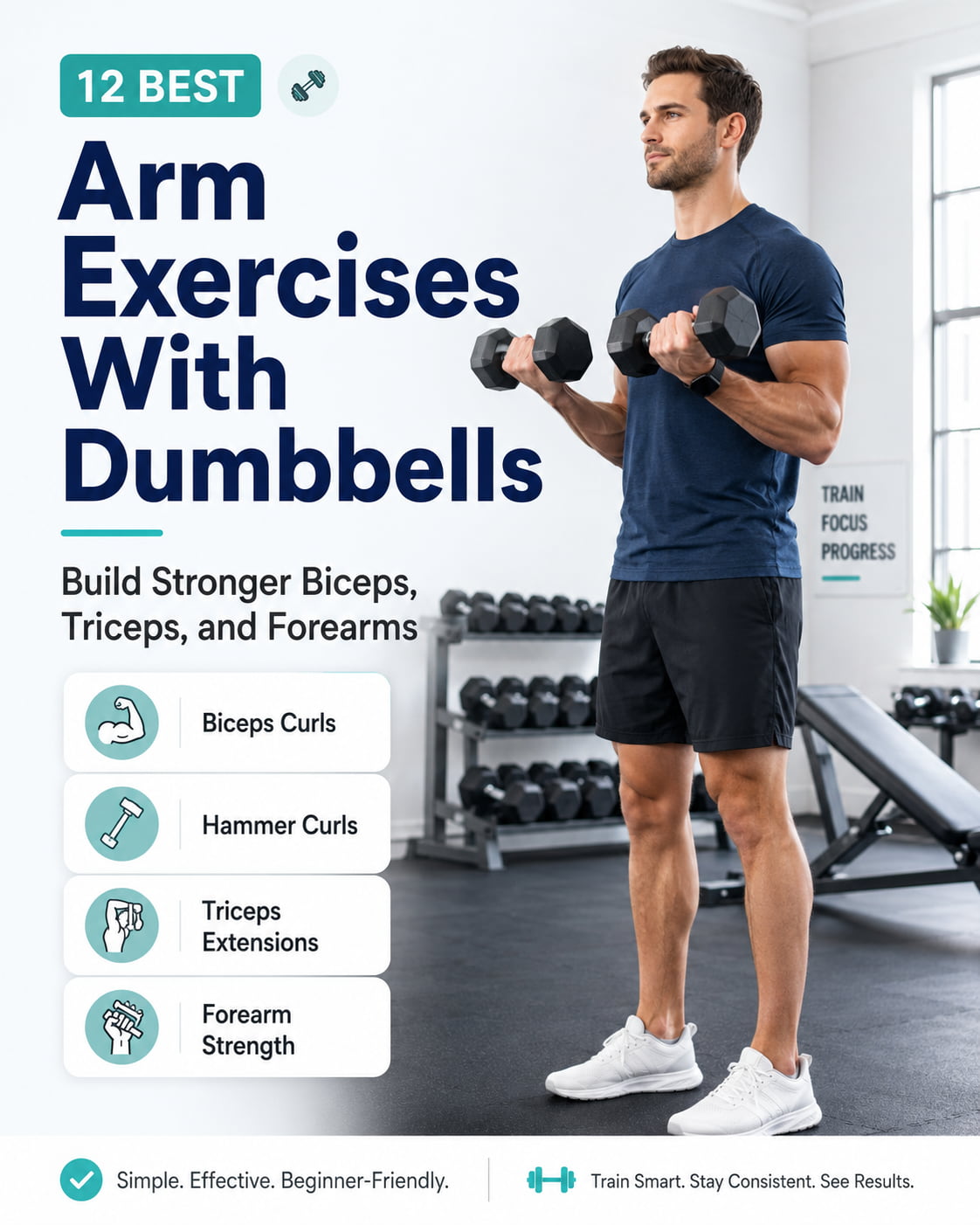 12 Best Arm Exercises With Dumbbells for Stronger Arms
