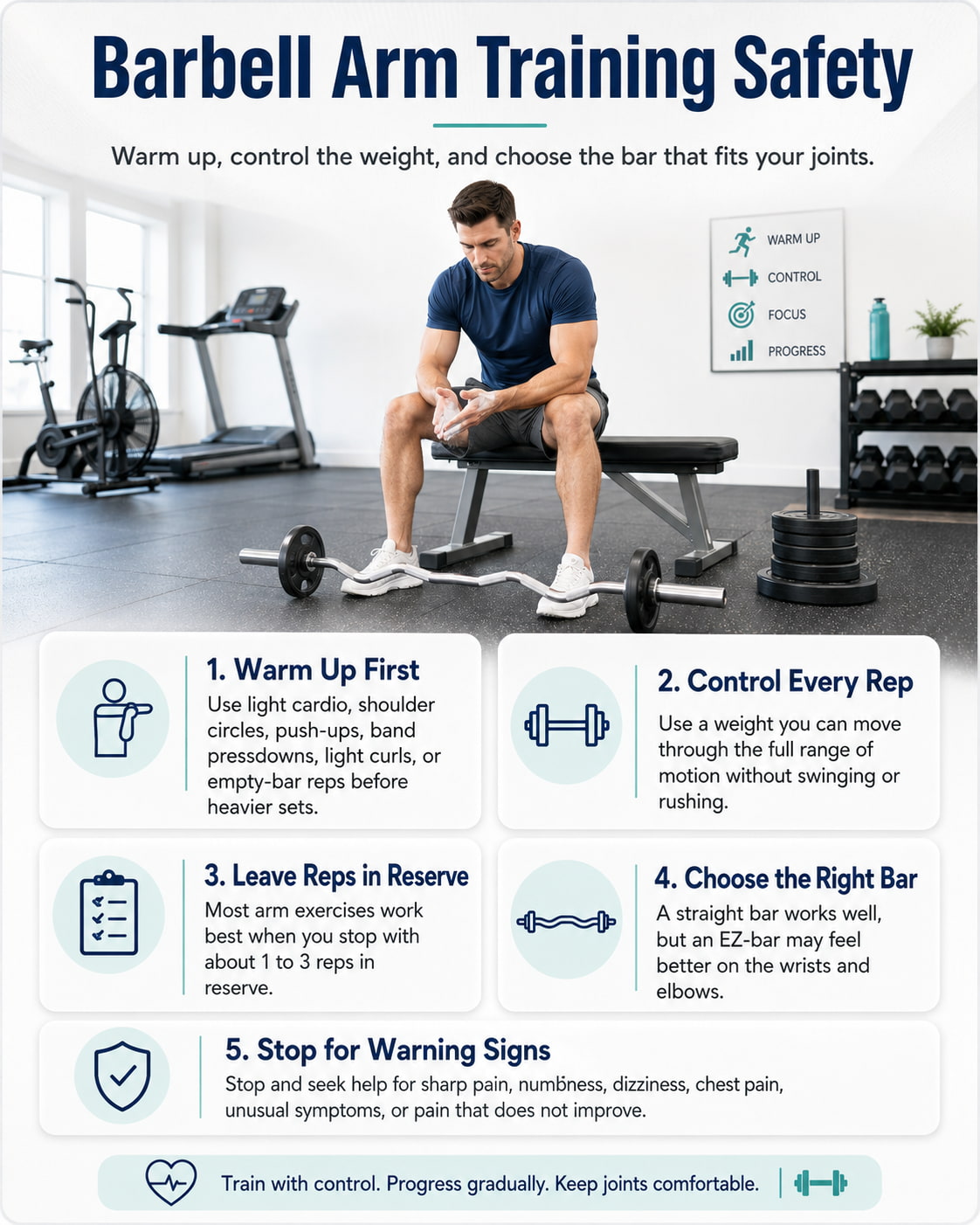 Before You Start: Barbell Arm Training Safety