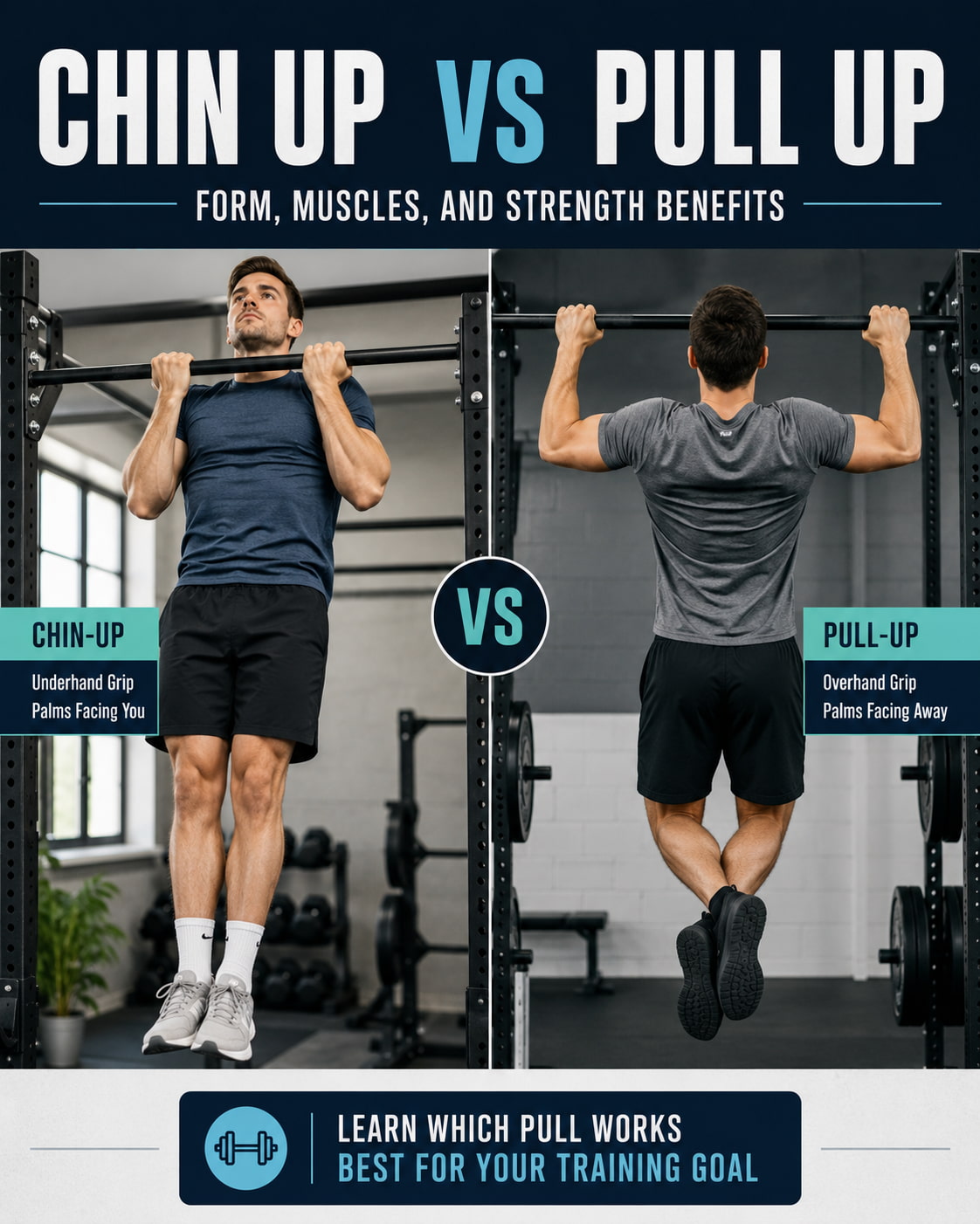 Chin-Up vs Pull-Up: Muscles Worked, Key Differences, and Which Is Better