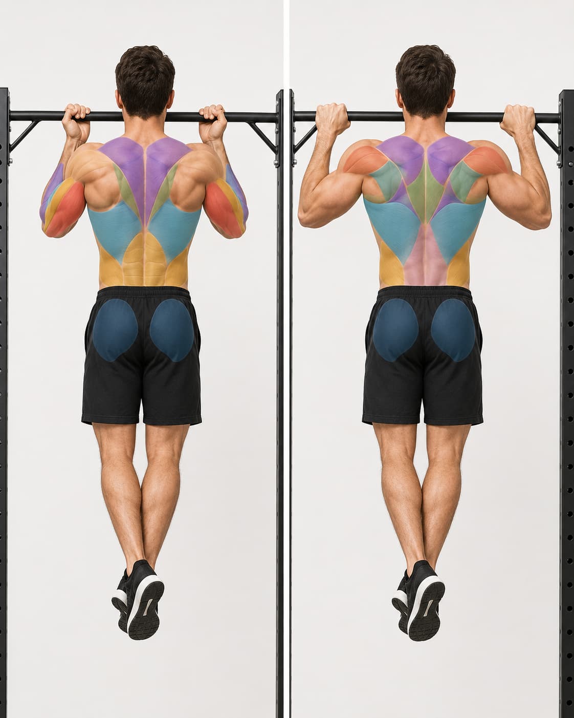Chin Up vs Pull Up Muscles Worked