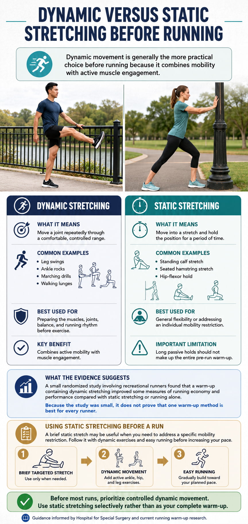 Dynamic Versus Static Stretching Before Running