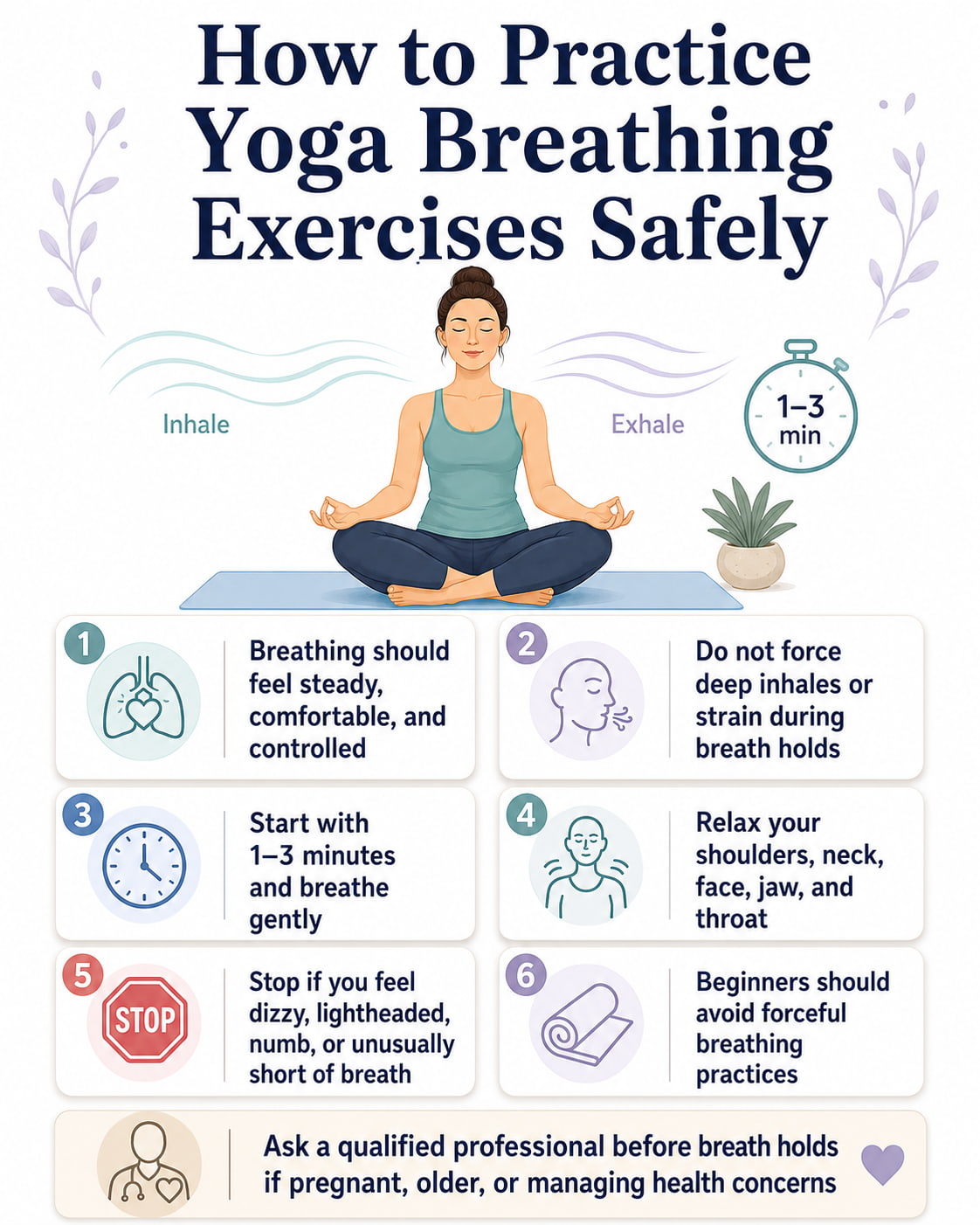 How to Practice Yoga Breathing Exercises Safely