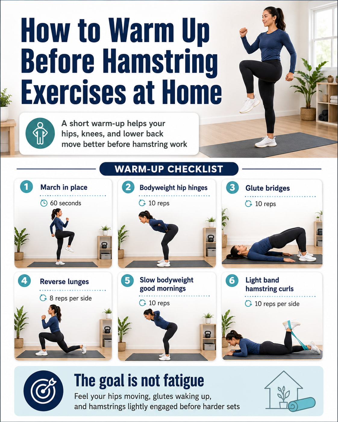 How to Warm Up Before Hamstring Exercises at Home