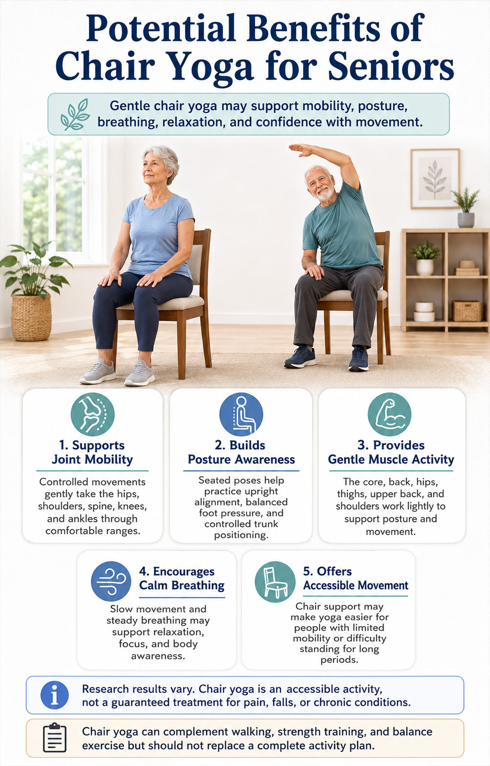 Potential Benefits of Chair Yoga for Seniors