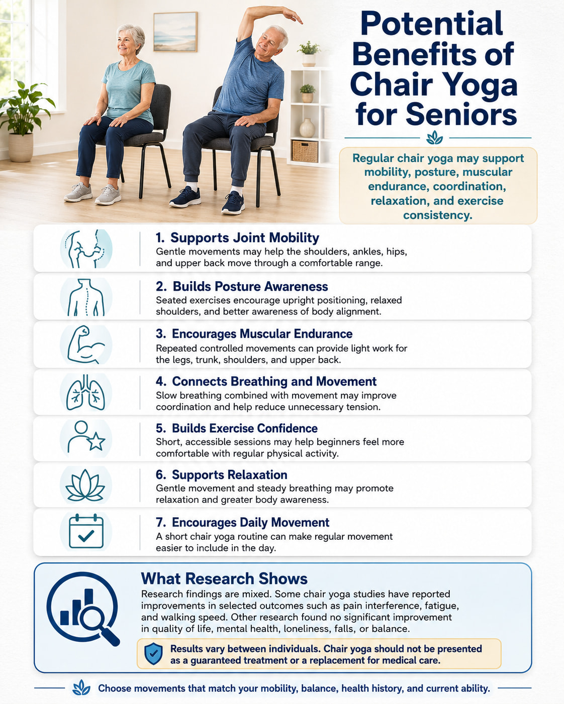 Potential Benefits of Chair Yoga for Seniors