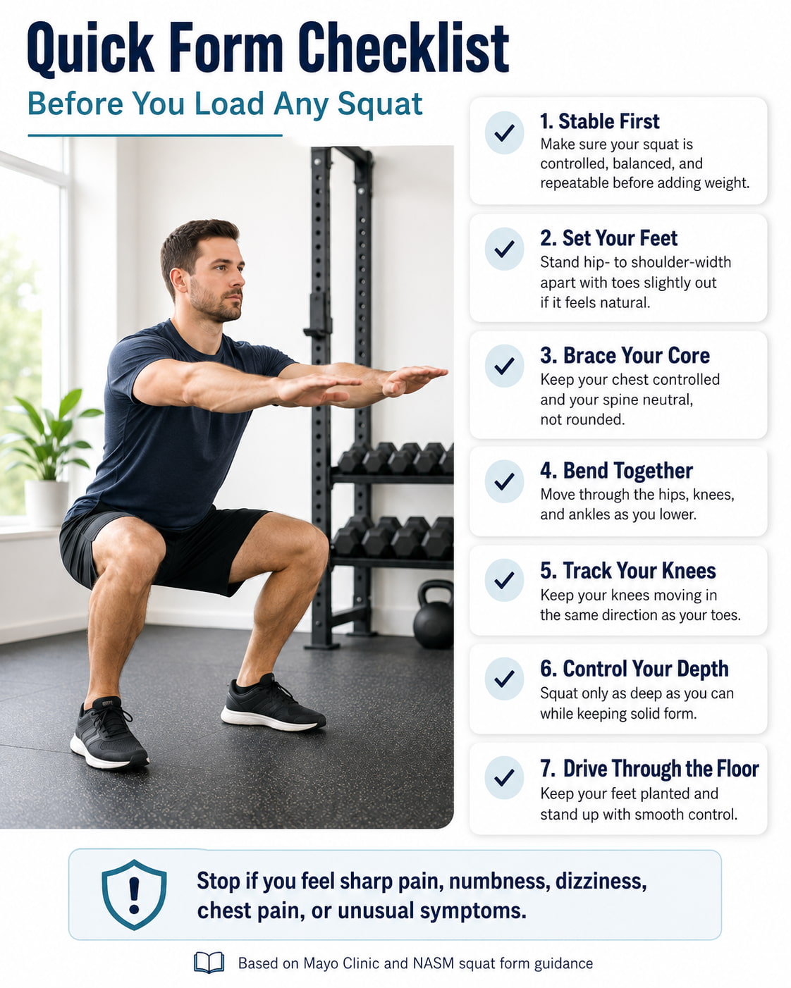 Quick Form Checklist Before You Load Any Squat