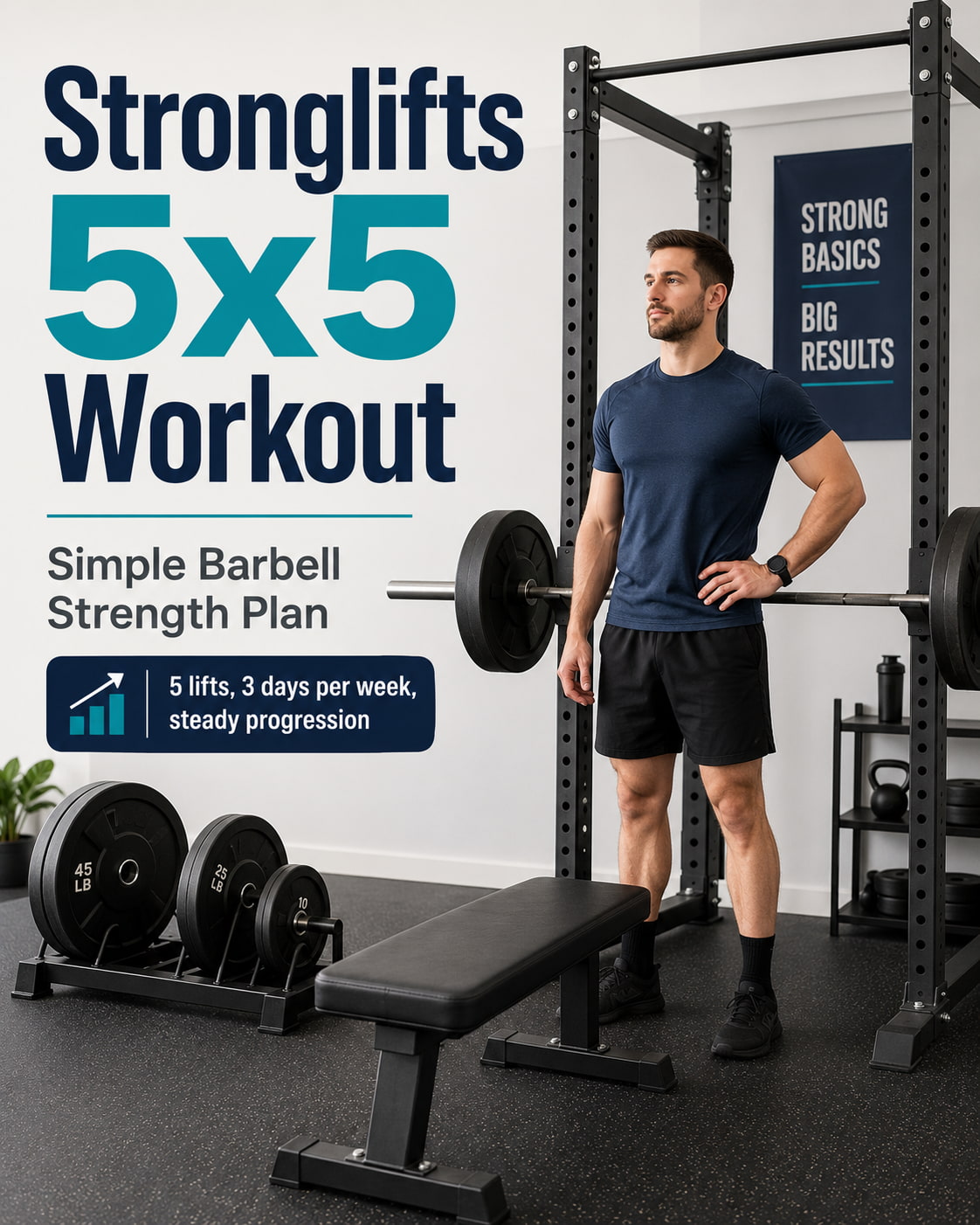 StrongLifts 5x5 Guide: Workout Plan, Progression, and Tips 