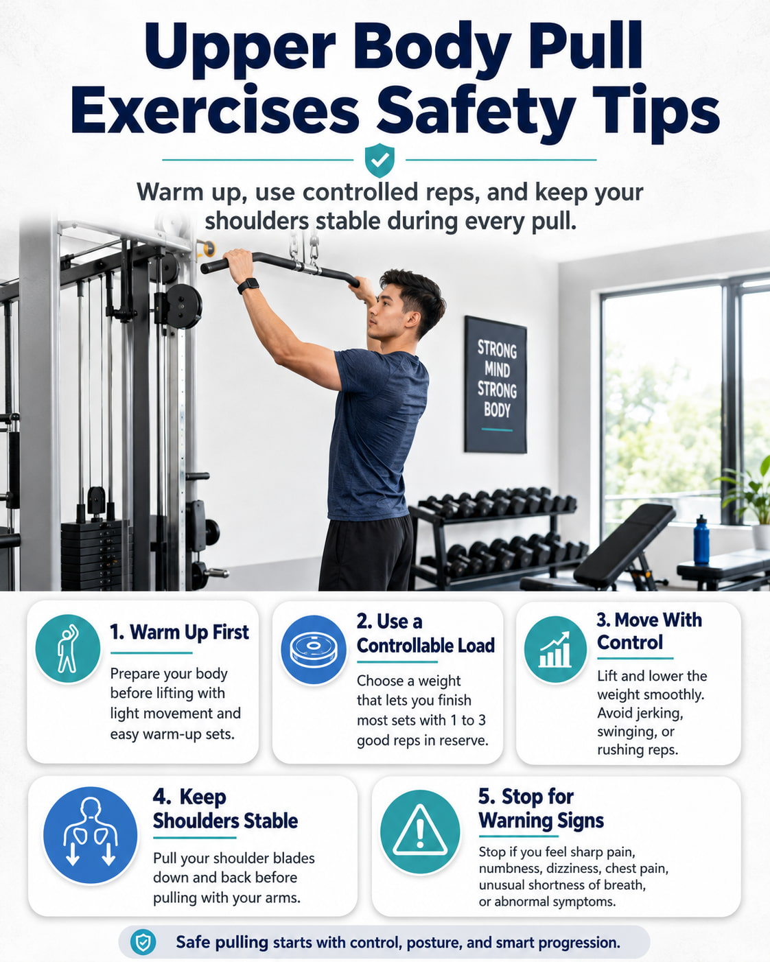 Upper Body Pull Exercises Safety Tips