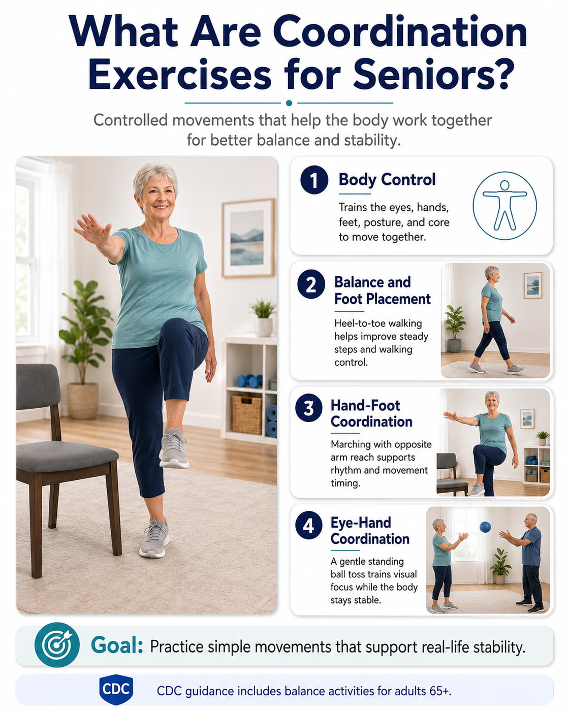 What Are Coordination Exercises for Seniors?