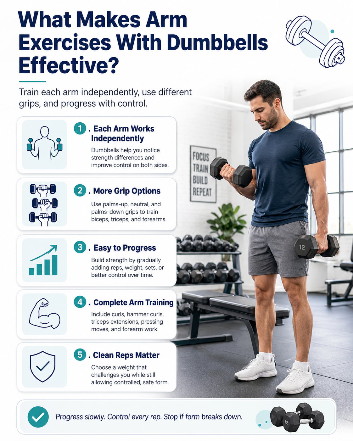What Makes Arm Exercises With Dumbbells Effective?