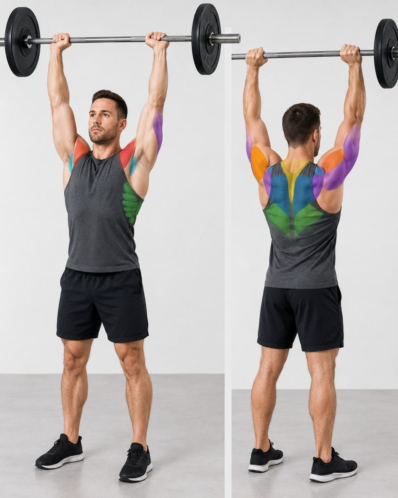 What Muscles Do Barbell Shoulder Exercises Work?