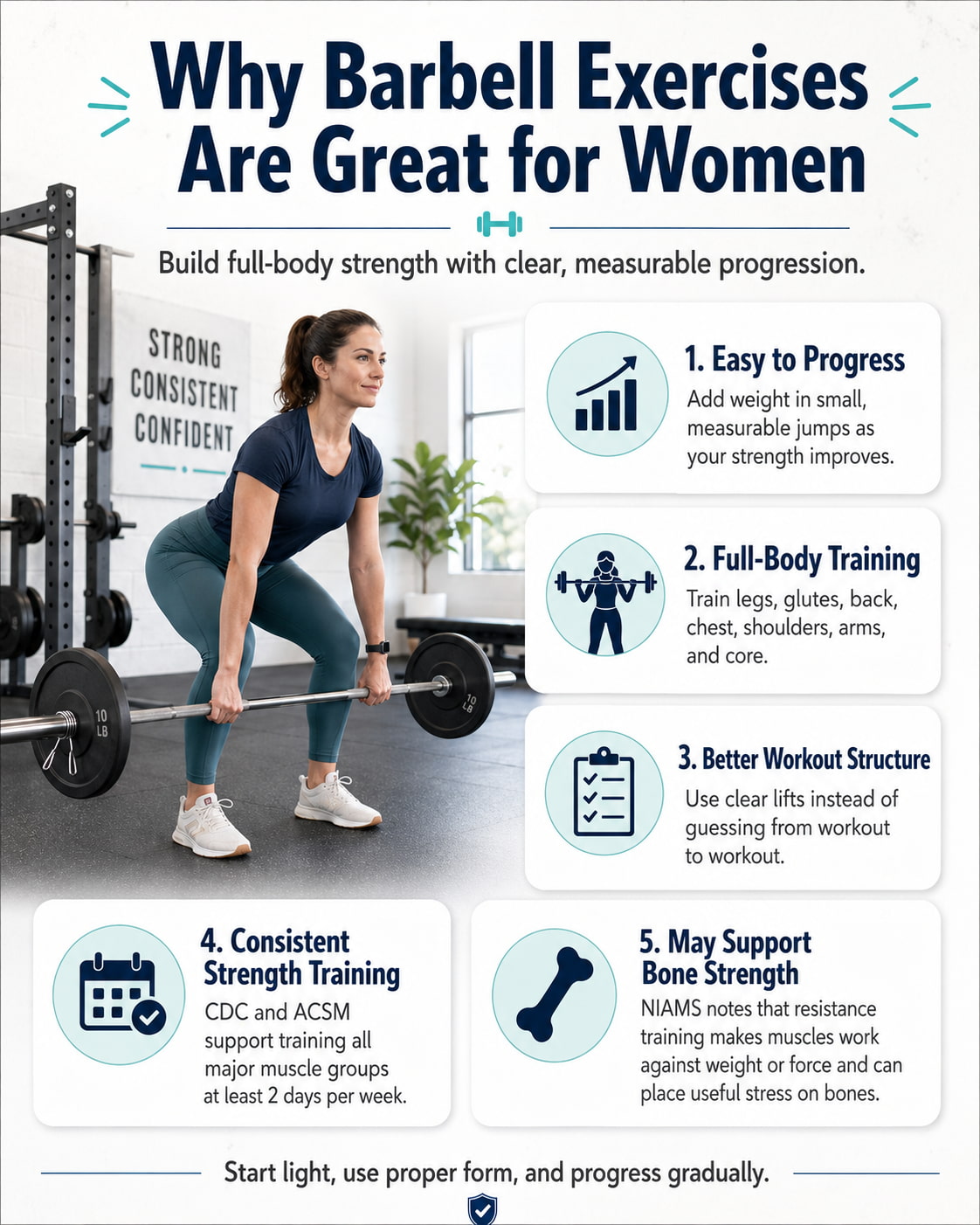 Why Barbell Exercises Are Great for Women