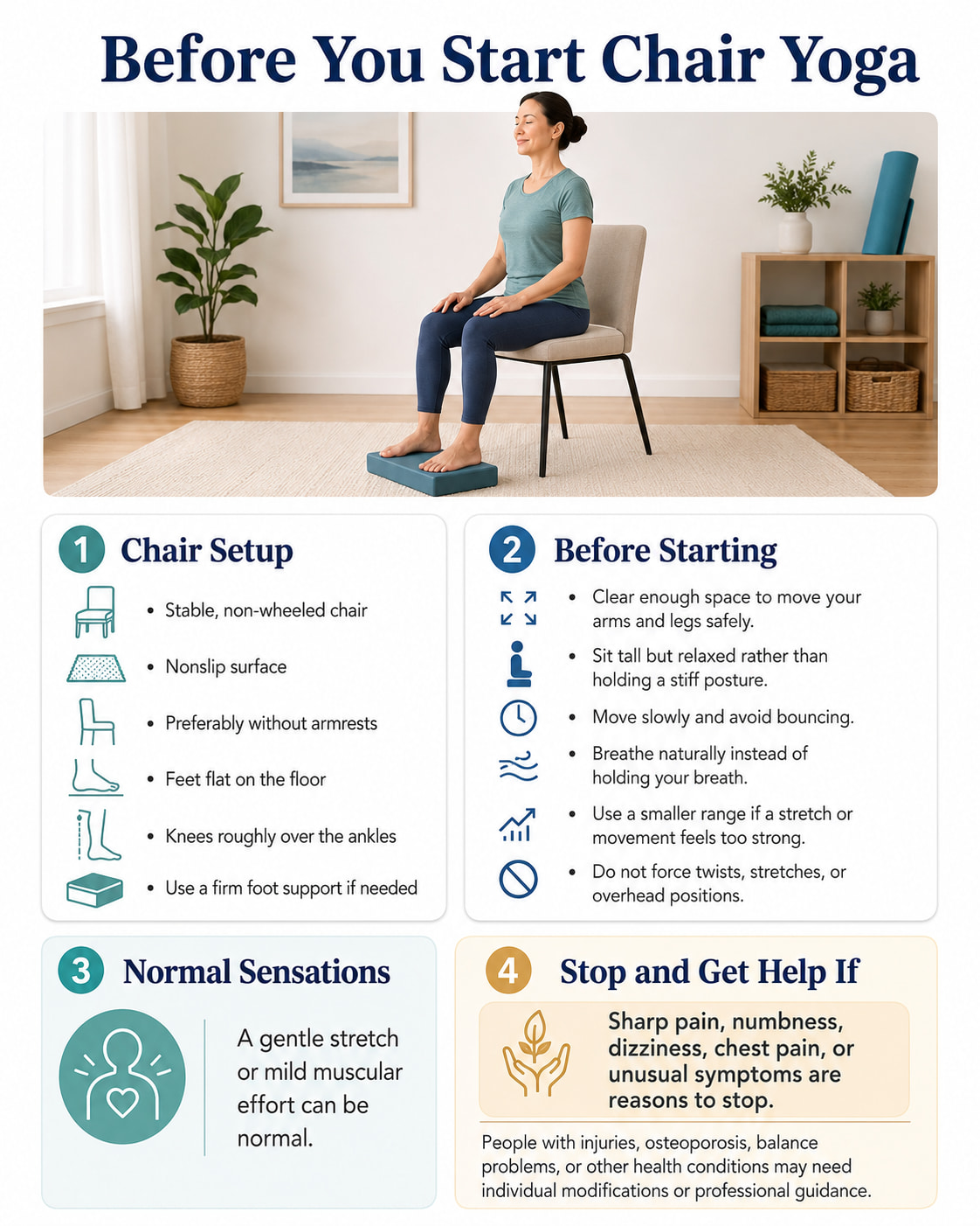 Before You Start Chair Yoga