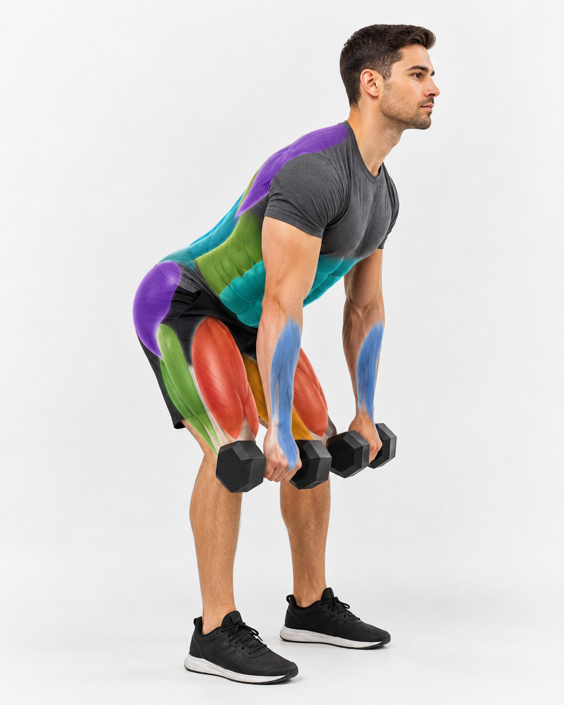Dumbbell Deadlift Muscles Worked