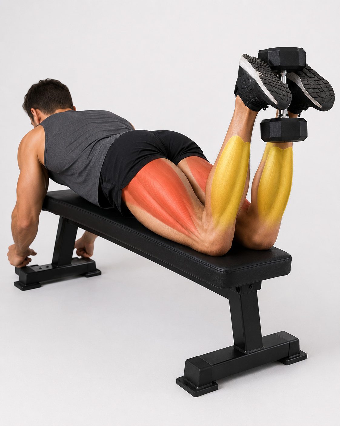 Dumbbell Hamstring Curl Muscles Worked