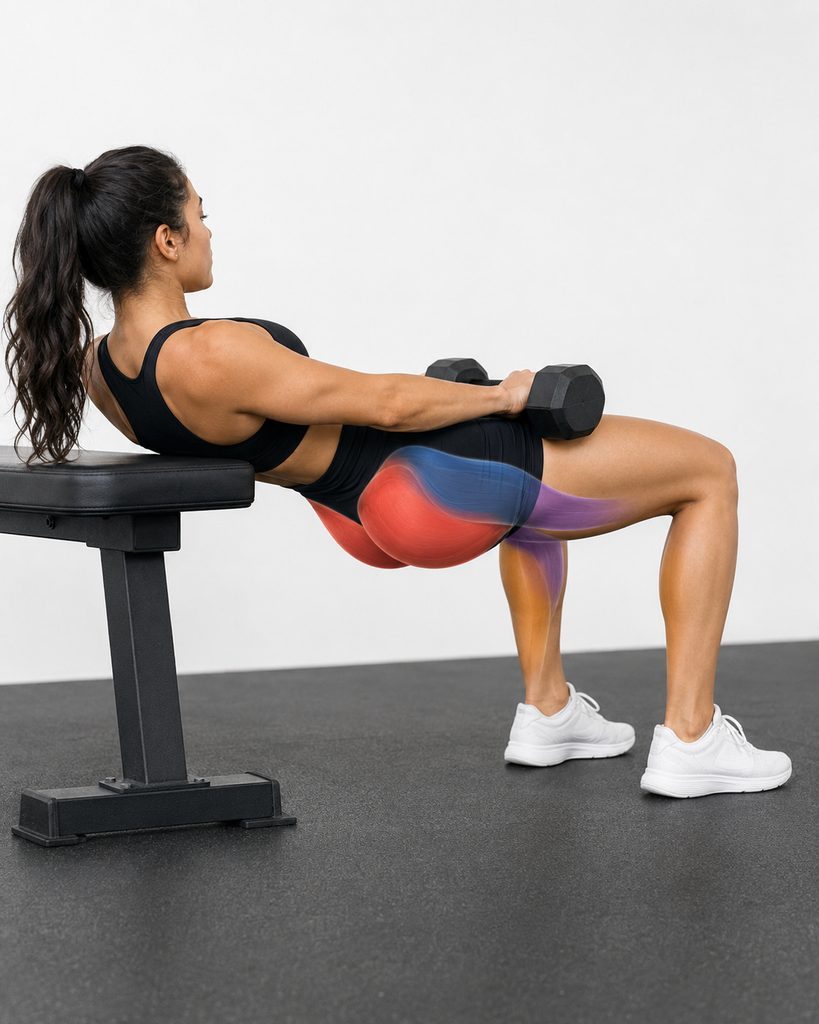 Dumbbell Hip Thrust Muscles Worked