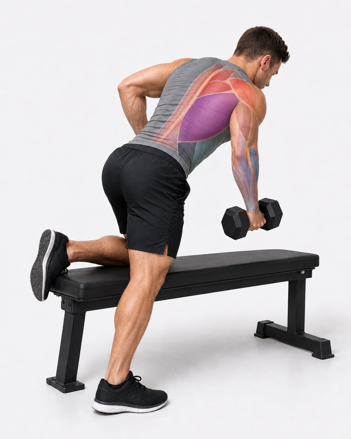 Dumbbell Rows Muscles Worked