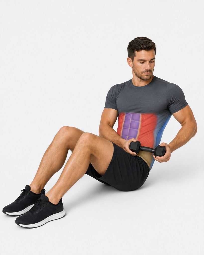 Dumbbell Russian Twist Muscles Worked