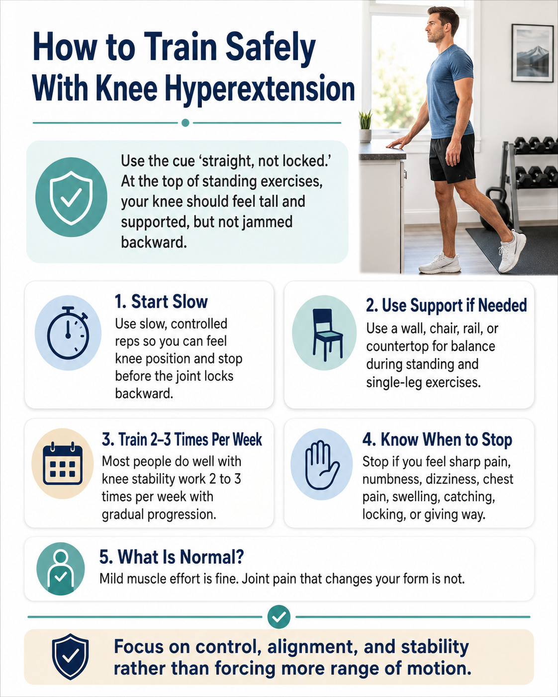 How to Train Safely With Knee Hyperextension