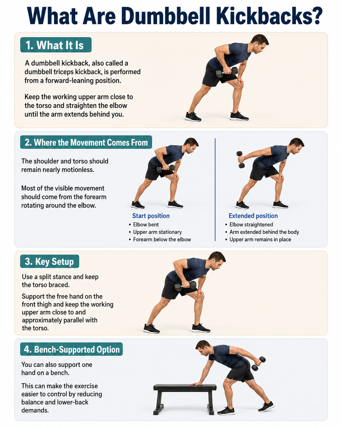 What Are Dumbbell Kickbacks?