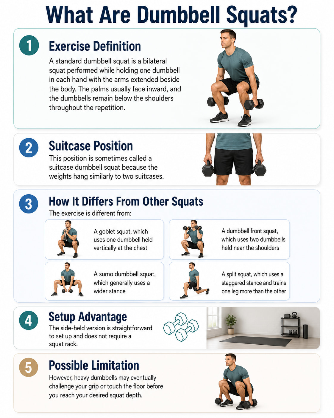 What Are Dumbbell Squats?