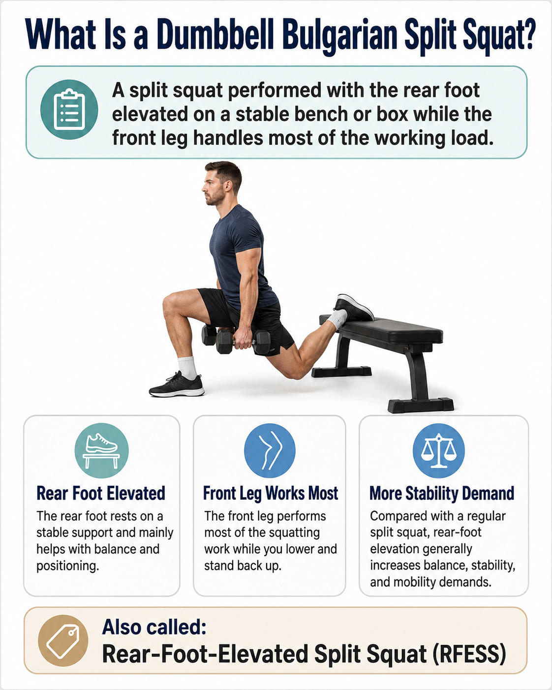 What Is a Dumbbell Bulgarian Split Squat?