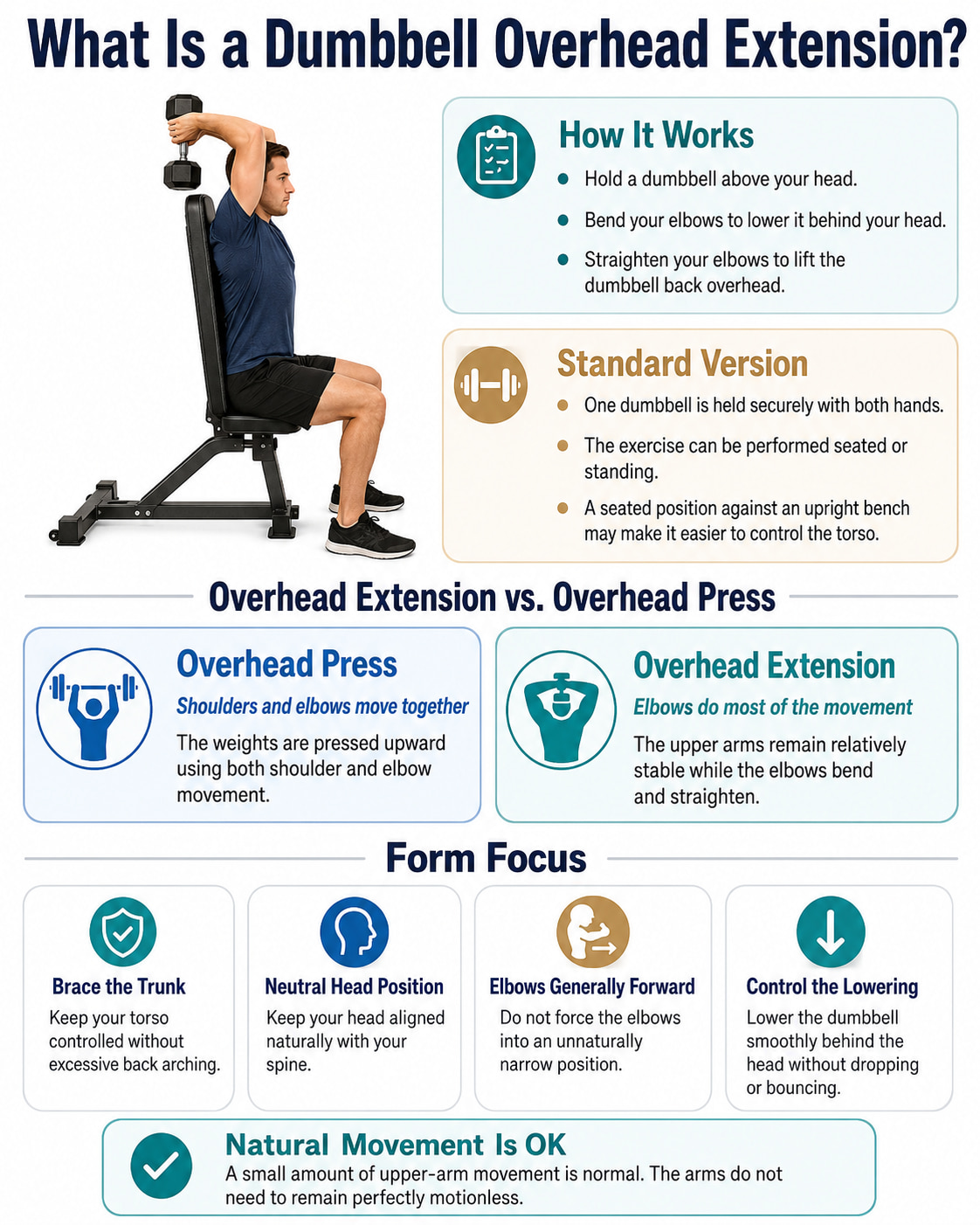 What Is a Dumbbell Overhead Extension?