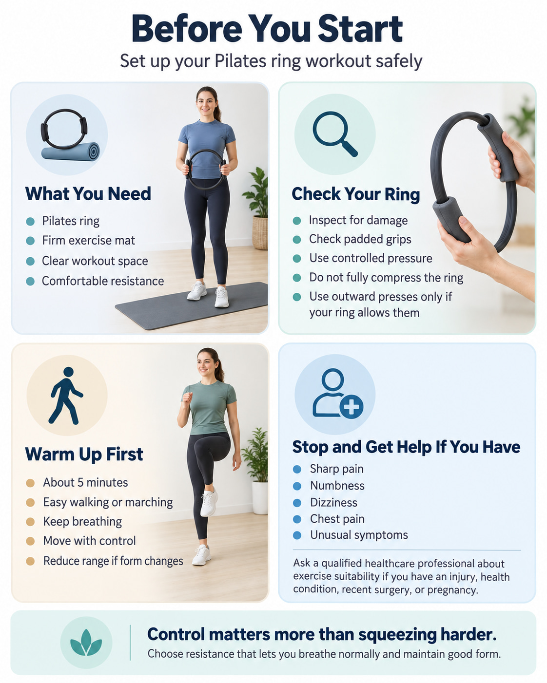 Pilates Ring Exercises: Before You Start